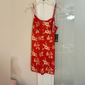 Wild Fable Red and White Floral Dress